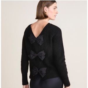 J Crew Luxe Bow Back Sweater